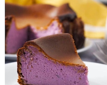 Basque Burnt  UBE & COCONUT cheesecake