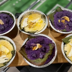Ultimate Bibingka “Rice Cake” Gluten-free (6pcs of 3 classic & 3Ube in 4” round pie pan each)