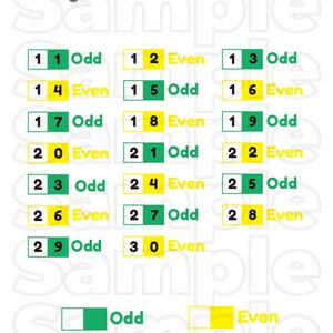 Odd and Even Numbers, Math Matching, Learning Binder, Montessori Math ...