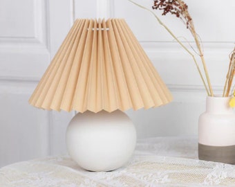 PLEATED TABLE LAMP - Different Colours