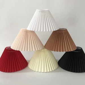 PLEATED LAMP SHADES - Different Colours