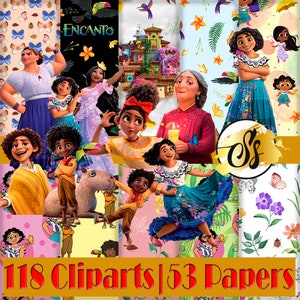 Clipart Encanto, Clipart Encanto, PNG Encanto, Compleanno Encanto, Carta digitale Encanto, Compleanno Encanto, Design Encanto, Festa Encanto