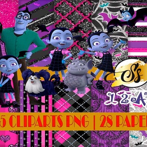 Vampirina Clipart, Vampirina PNG, Vampirina Birthday, Vampirina Digital Paper, Vampirina Design, Vampirina scrapbook, Vampirina Haloween PNG