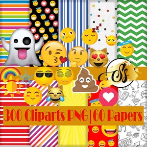 Emoji Clipart, Emoticon Clipart, Social Media Clipart, Emoji PNG, Social Media Geburtstag, Emoji Digitalpapier, Emoticon Papiere, Social Media