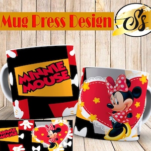 Bundle Minnie Mug Press, Minnie Mug Press Design, Minnie Mug Sublimation, Minnie Sublimate Design, Minnie Mug Digital Design, Minnie Design