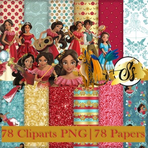 Elena Of Avalor Clipart, Elena Of Avalor PNG, Elena Of Avalor Birthday, Elena Of Avalor Digital Paper, Elena Of Avalor Princess Clipart 142