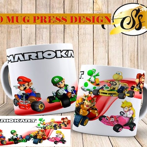 10 Super Mario Tassenpresse, Super Mario Tassendesign, Super Mario Tassensublimation, Super Mario Tassenpressendesign, Super Mario 11oz Tassendesign,