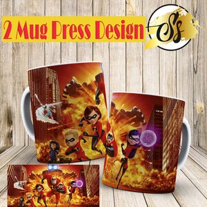 Die Incridibles Tassenpresse, Die Incridibles Tassendesign, Die Incridibles Tassenpresse, Die Incridibles Tassensublimation, Incridibles Tassenvorlage,