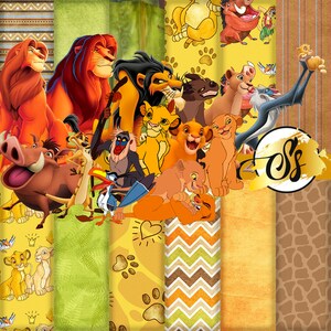 Lion King Clipart, Lion King PNG, Lion King Birthday, Lion King Digital Paper, Lion King Clipart, movie The Lion King cod:029, The Lion King image 2