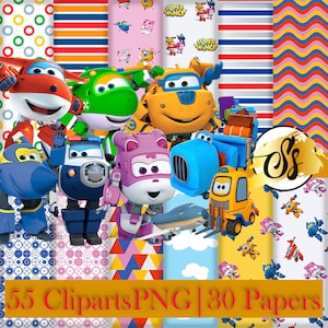 Clipart di Super Wings, PNG di Super Wings, Compleanno di Super Wings, Carta digitale di Super Wings, Clipart di Super Wings, Design di Super Wings cod:043