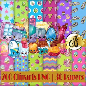 Shopkins Clipart, Shopkins PNG, Shopkins Birthday, Shopkins Digital Paper, Shopkins Papers, Shopkins - cod:71