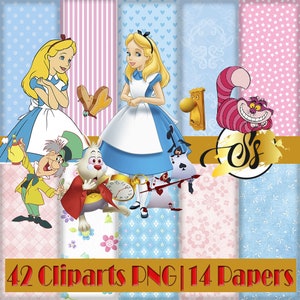 Alice Clipart, Princess Clipart, Alice PNG, Alice Birthday, Alice Digital Paper, Princess Alice Cliparts, Princess Alice Design, cod:025