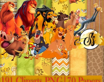 Lion King Clipart, Lion King PNG, Lion King Birthday, Lion King Digital Paper, Lion King Clipart, movie The Lion King cod:029, The Lion King
