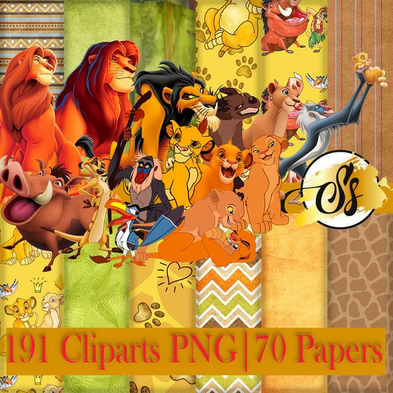 Lion King Clipart, Lion King PNG, Lion King Birthday, Lion King Digital Paper, Lion King Clipart, movie The Lion King cod:029, The Lion King