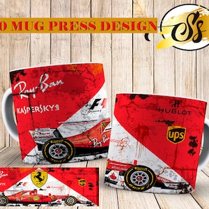 Bundle Formula 1 Mug Press, F1 Mug Press Design, Formula One Mug Sublimation, Formula 1 Mug Design, F1 mug 11oz Design, Pack - F1 Mug Design