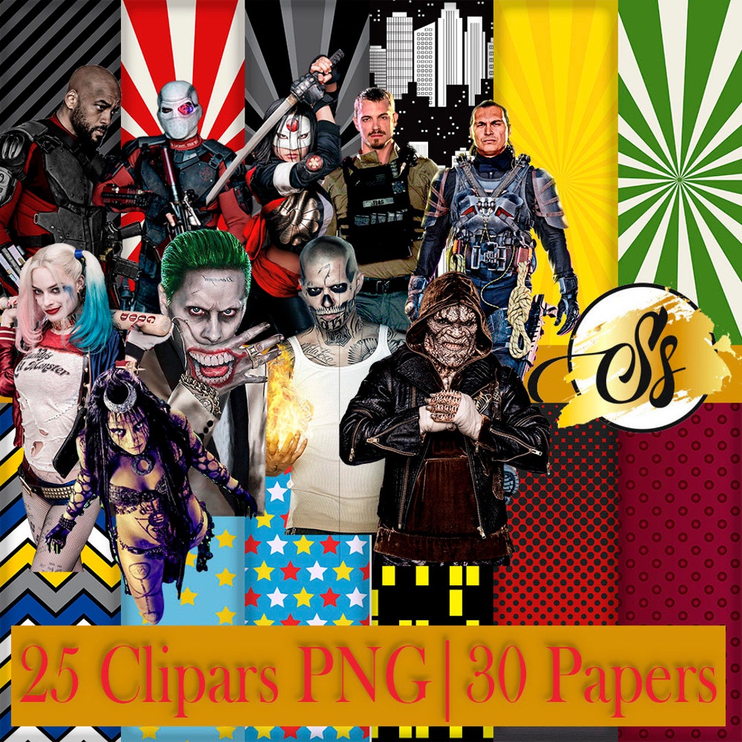 Suicide Squad Clipart, Suicide Squad PNG, Suicide Squad Birthday ...
