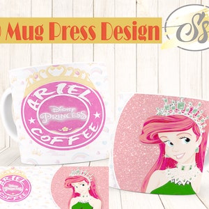 Bundle Princess Mug Press, Princess Mug Press Design, Princess Mug Sublimation, Princess Mug Design, Princess 11oz mug template, Mug Design