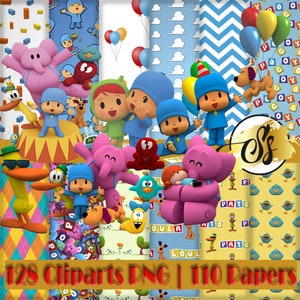 Clipart di Pocoyo, PNG di Pocoyo, Compleanno di Pocoyo, Carta digitale di Pocoyo, Clipart di Pocoyo, Design di Pocoyo cod:065
