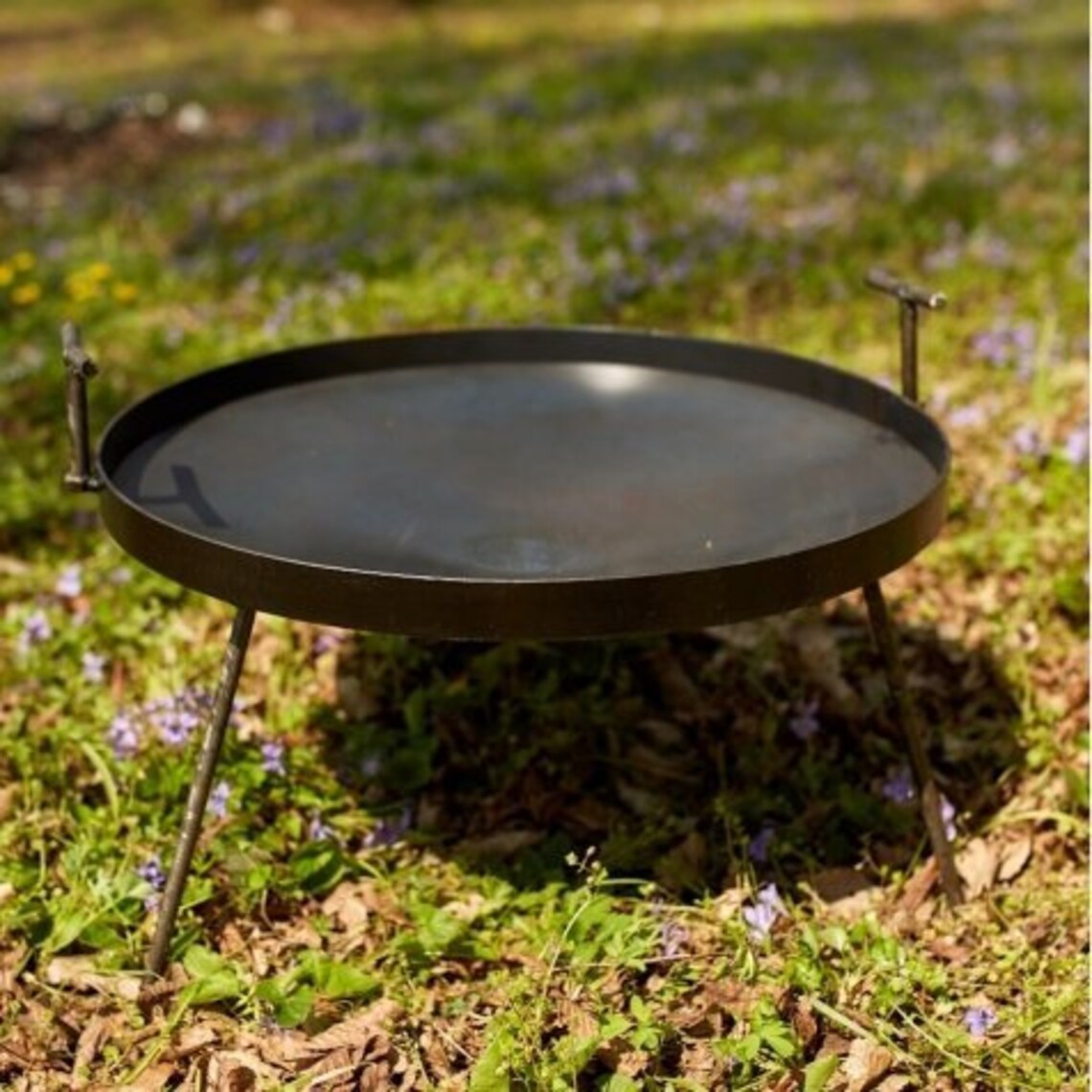 Campfire pan with lid and cover with legs 16 Barbeque grill Etsy