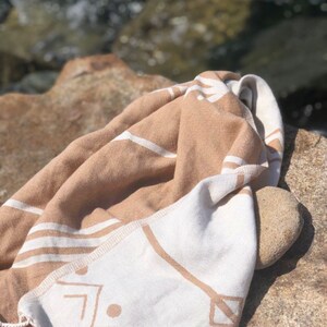 Turkish Throw Blanket 37x67 Lightweight and Soft Organic Cotton Towel Perfect Gift for Home, Beach, Travel image 5