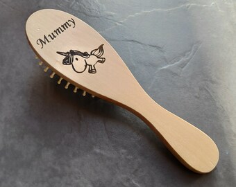 UK Personalised Bamboo Hair Brush