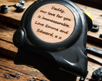 UK Personalised Engraved Tape Measure - 3m
