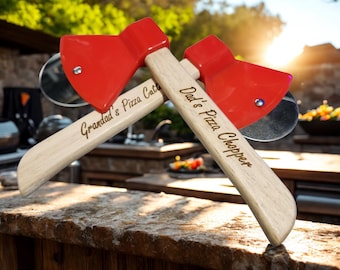 Personalised Engraved Pizza Cutter, Custom Kitchen Gift, Fathers Day Present, Dad Grandad Chopper