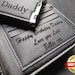 Personalised Engraved Men Real Wallet Father Grandad Surprise Gift Leather PU