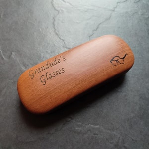 High Quality Personalised Laser Engraved Reading Glasses Case Men Women Grandad image 6