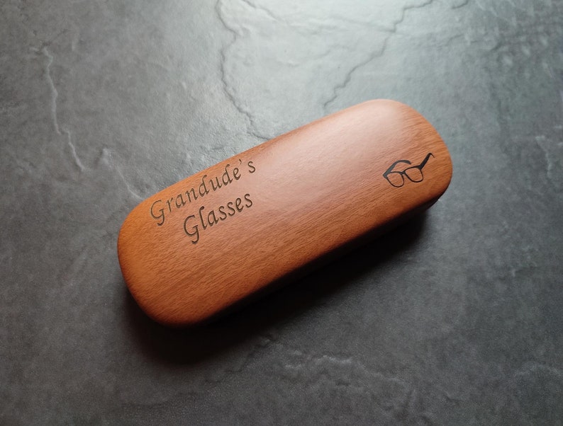 High Quality Personalised Laser Engraved Reading Glasses Case Men Women Grandad image 6