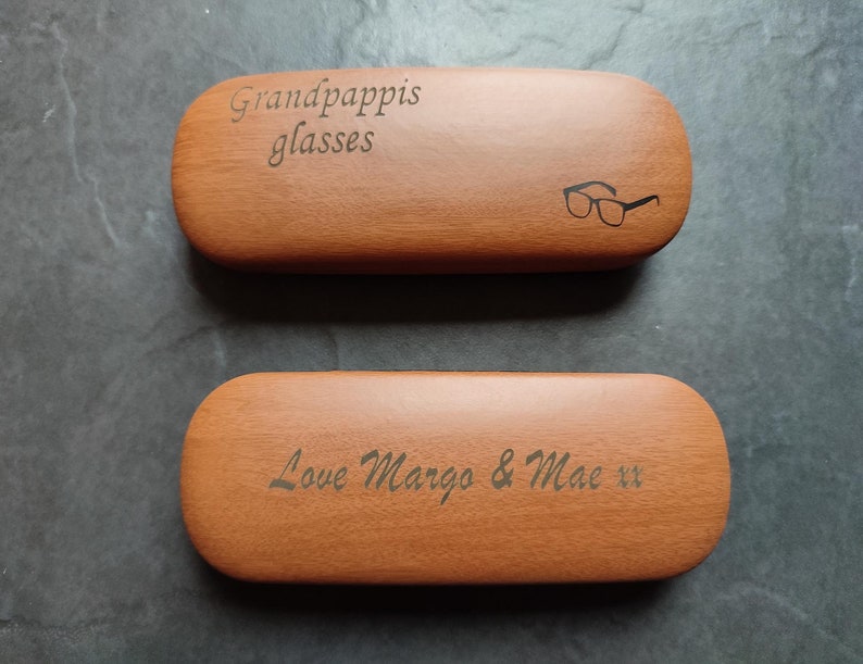 High Quality Personalised Laser Engraved Reading Glasses Case Men Women Grandad image 3