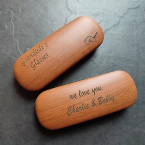 High Quality Personalised Laser Engraved Reading Glasses Case Men Women Grandad image 4