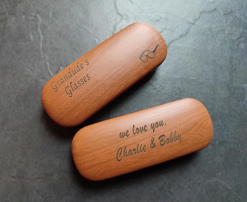 High Quality Personalised Laser Engraved Reading Glasses Case Men Women Grandad image 4