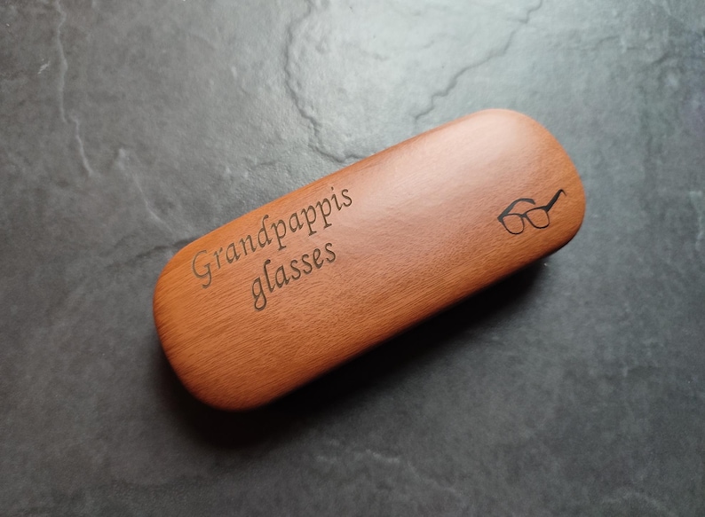 High Quality Personalised Laser Engraved Reading Glasses Case Men Women Grandad image 5