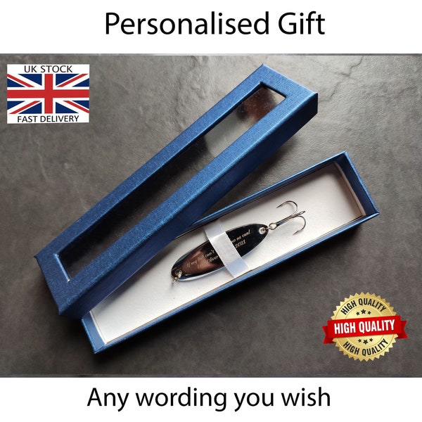 Personalised Laser Engraved Fishing Lure - Best Gift for Fisherman!