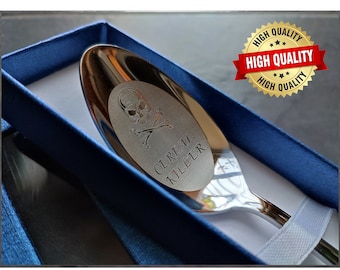 UK Personalised Cereal Killer Dessert (Large) Spoon