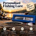 Personalised Real Fishing Lure, Custom Engraved Gift with Your Own Message