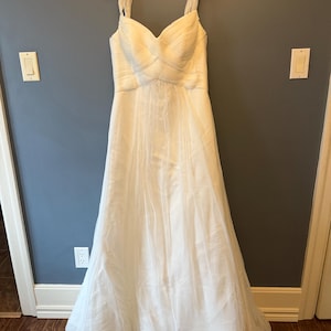 White soft tulle Wedding or Prom dress, Vintage style dress