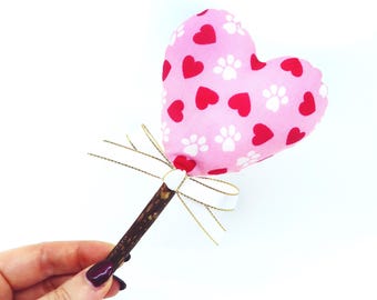 Piruleta de gato en forma de corazón Matatabi