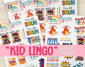 Slang Classroom Reward Stickers | Positive Reinforcement Teacher Stickers | Fun Student Rewards | Motivational Incentive Stickers for School