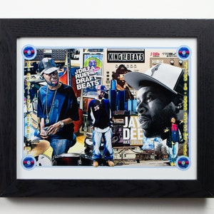 J Dilla 8x10 Sublimation Aluminum Art Print. Optional Frame