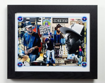 J Dilla 8x10 Sublimation Aluminum Art Print. Optional Frame