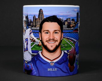 Josh Allen Collaged Keramik Tassen