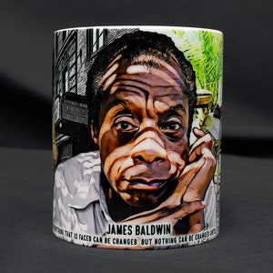 James Baldwin Art Photo Mug and Optional Coaster