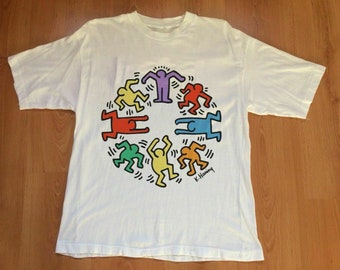 New Vintage Keith Haring T-Shirt Size USA