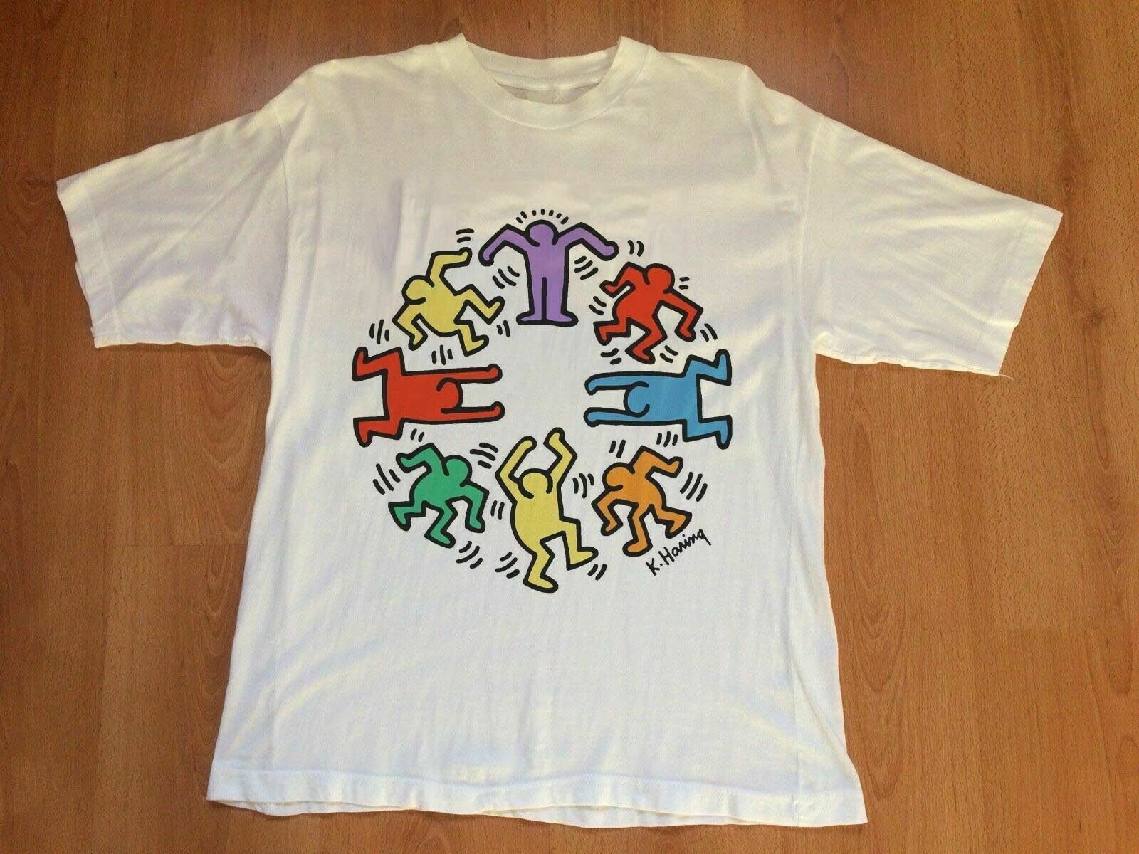 Kalkun Ib Tage med New Vintage Keith Haring T-shirt Size USA - Etsy