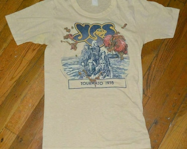 ミュージシャン 1970's [yes] promotional t shirts ミュージシャン 1970's [yes] promotional t shirts ミュージシャン