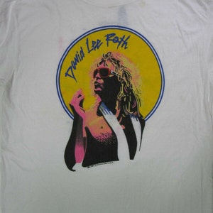 New David Lee Roth Vintage Crazy From The Heat 85 T-Shirt Size USA
