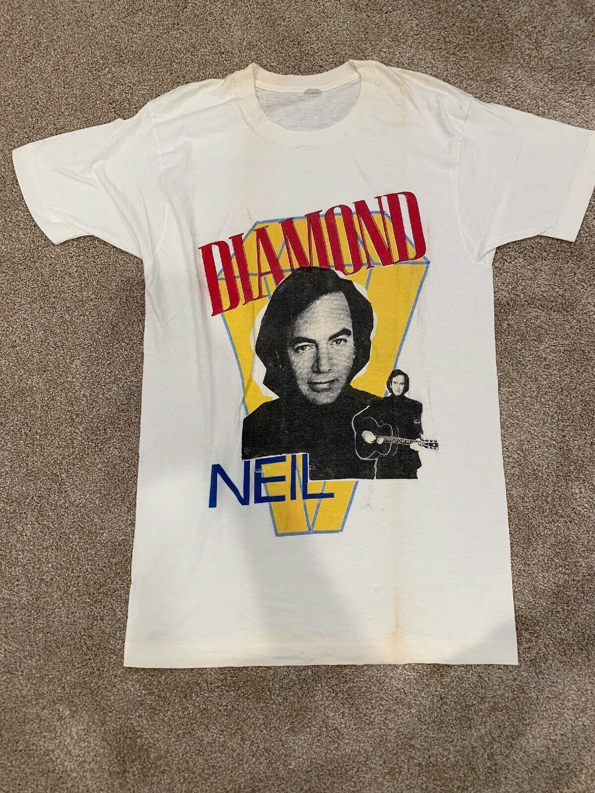 USA製】90s Neil Diamond 92-93 総柄tシャツ XL