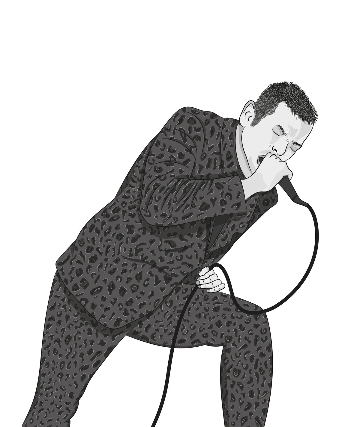 Buddy Nielsen A4 zwart-wit print met je favoriete songtekst | Etsy